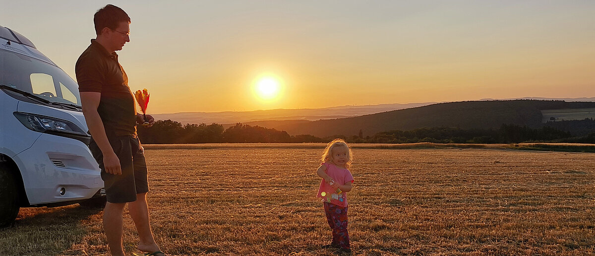 Camping mit Kindern im VANTourer Campervan