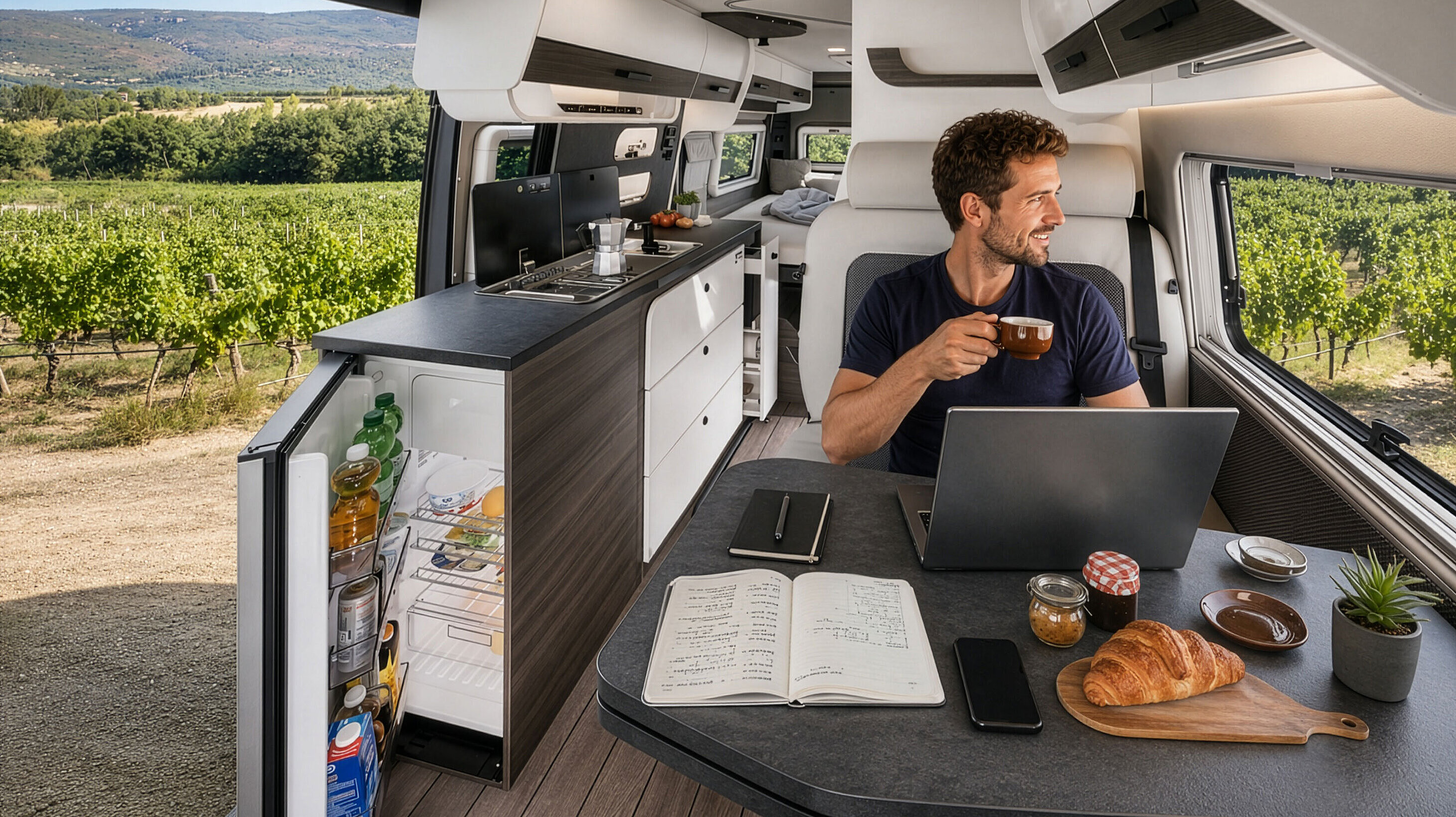 Remote Work im VANTourer Campervan: So arbeiten Sie unterwegs wirklich produktiv