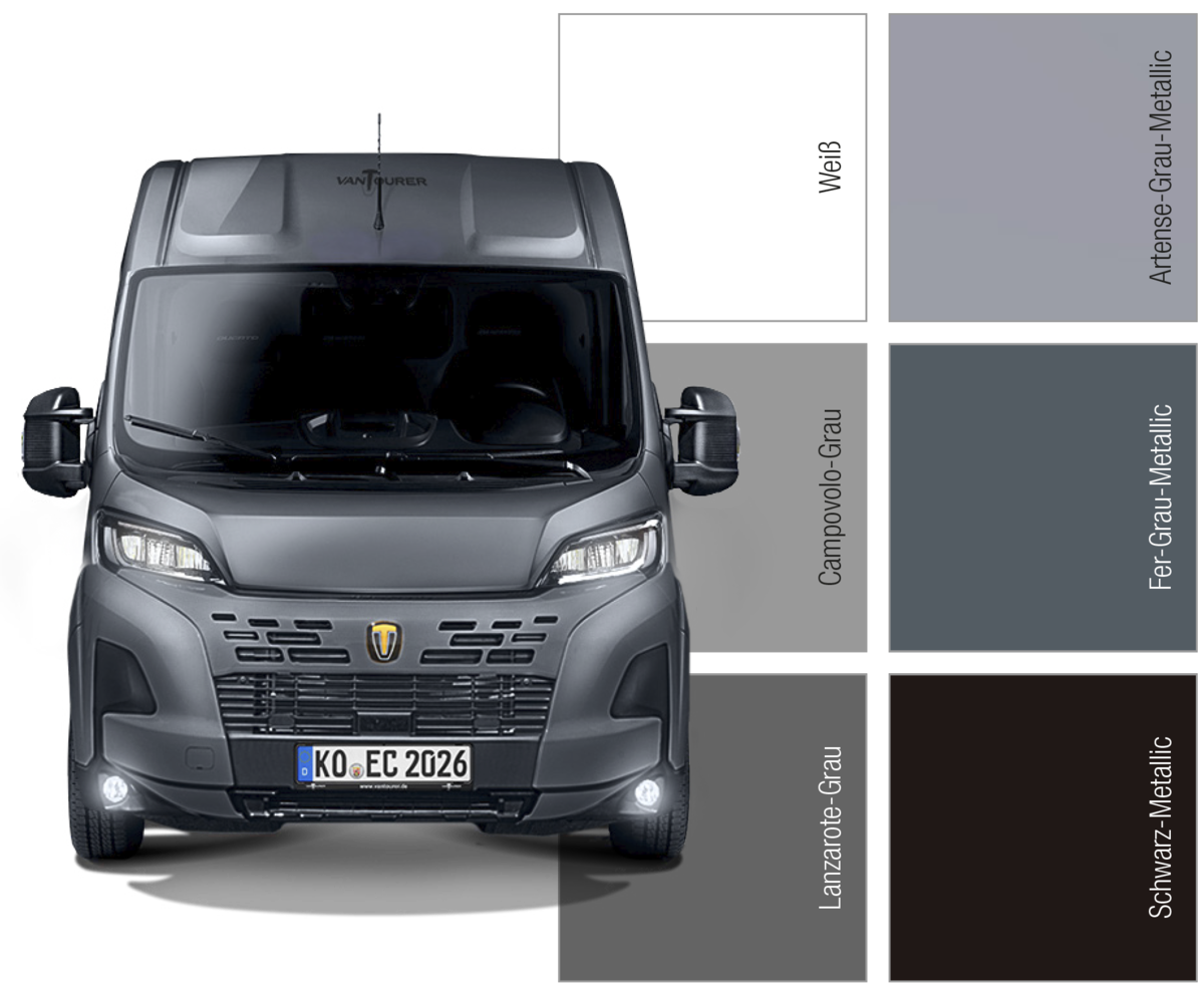 VANTourer Kastenwagen Lackfarben Modelljahr 2026