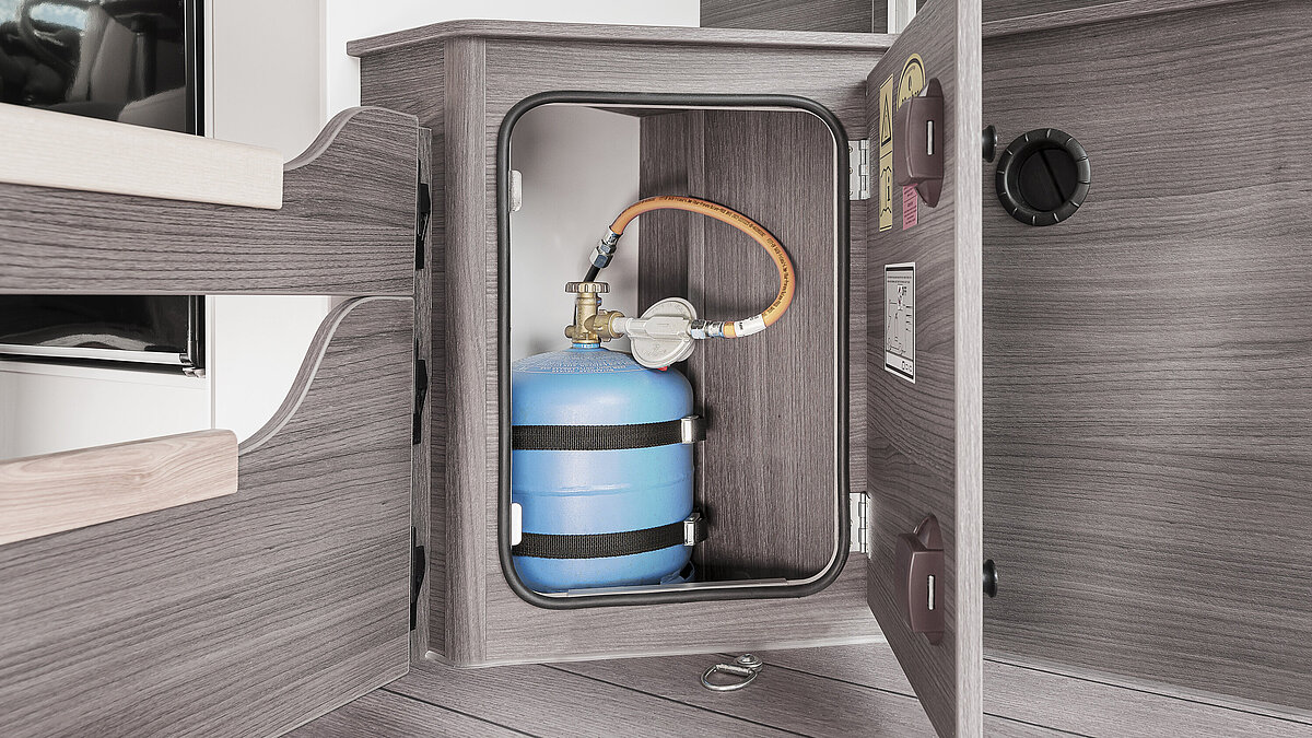 Gasflaschenfach für 3-kg-Gasflasche