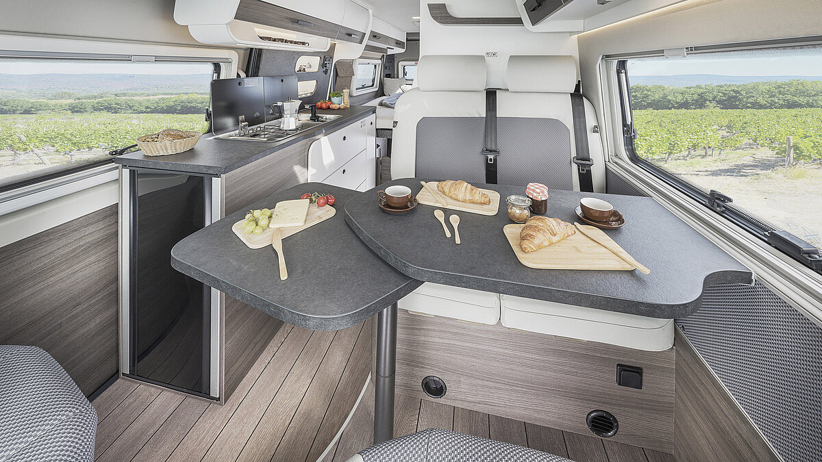 Wohnkomfort im Kastenwagen VANTourer 600 D