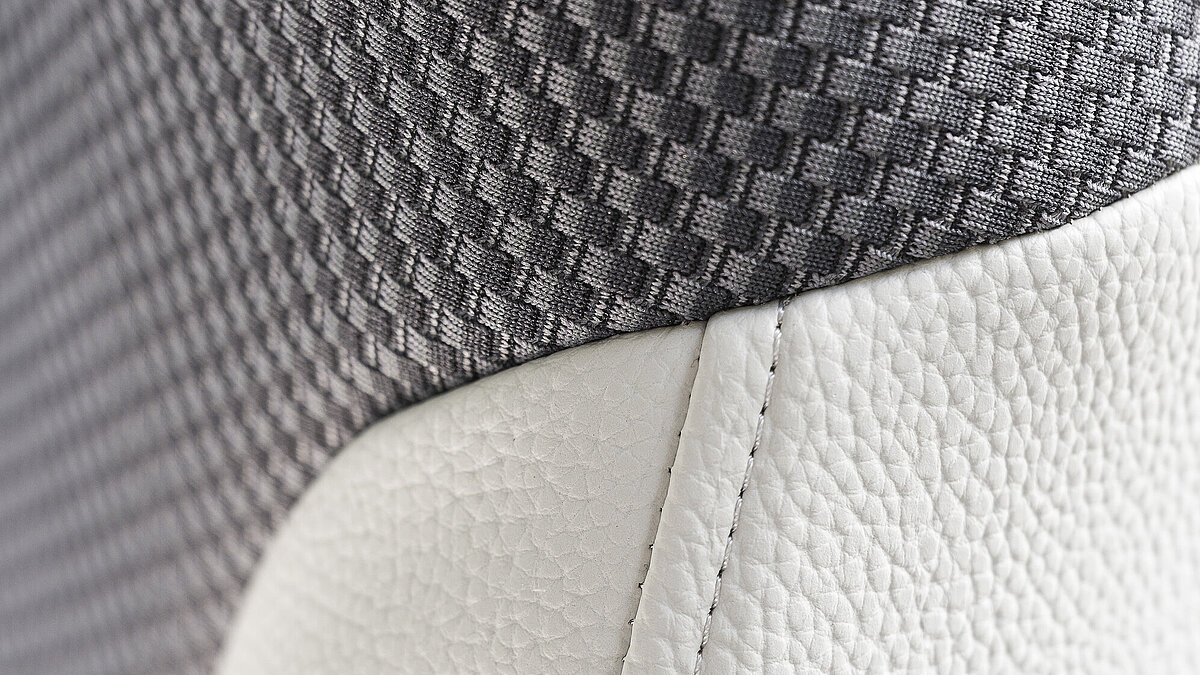 High-quality upholstery in a bicolour look