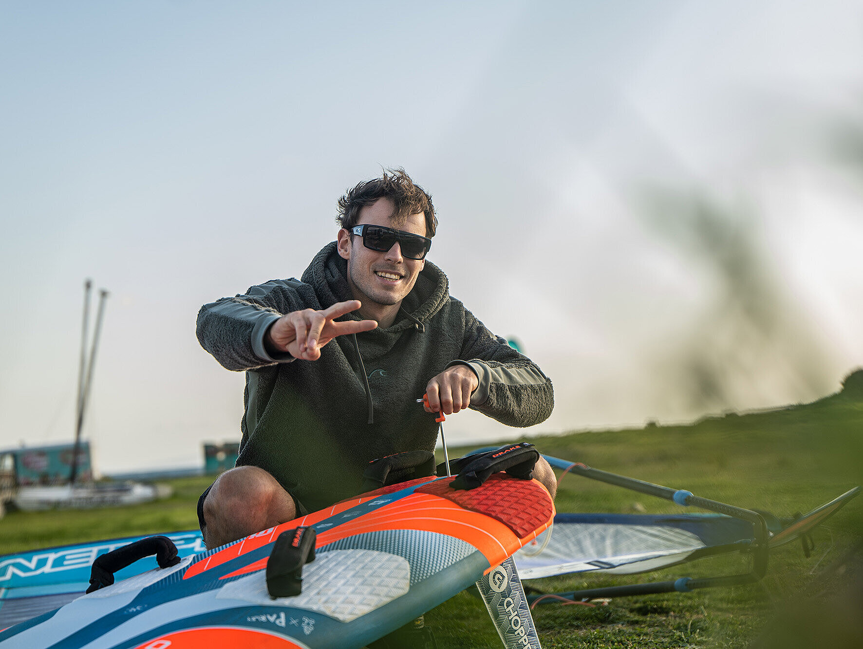 Profi-Windsurfer Nico Prien