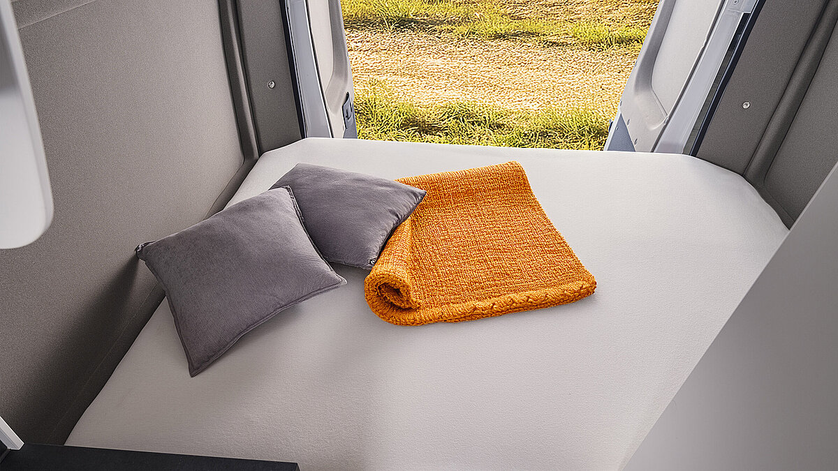 Doppelbett im VANTourer 600 Ds