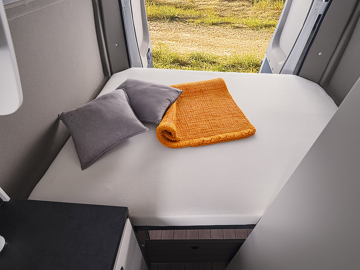 Doppelbett im VANTourer 600 Ds