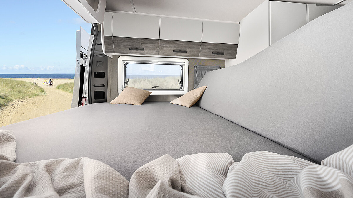 VANTourer 600 L: Ausblick vom Bett aus