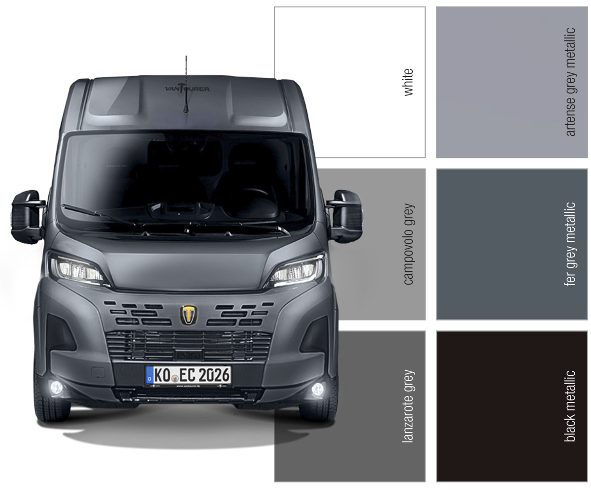 VANTourer panel van paint colours for model year 2026