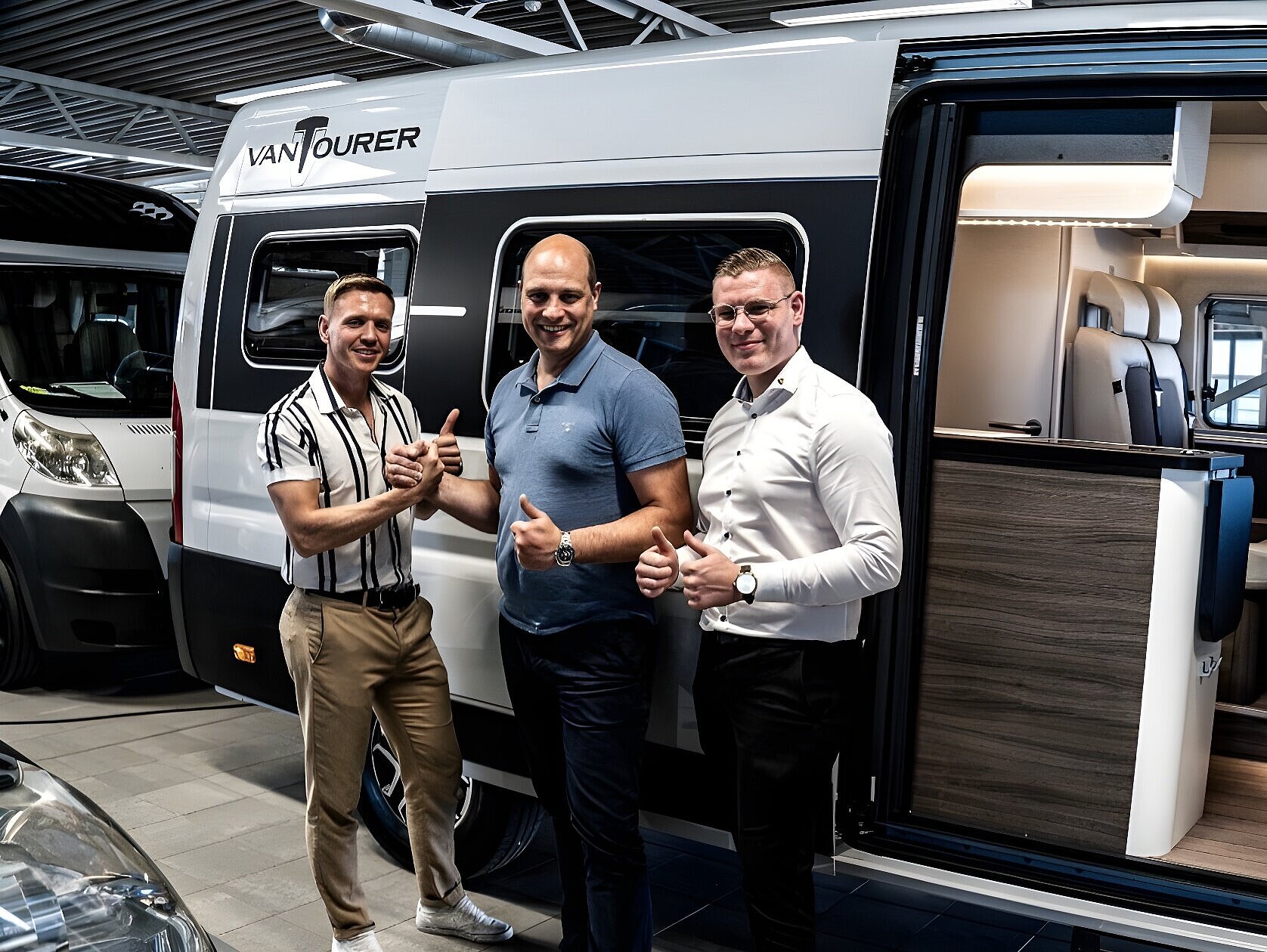 Richard Erichsen, Steffen Gross und Rune Klaski freuen sich auf die Zusammenarbeit.