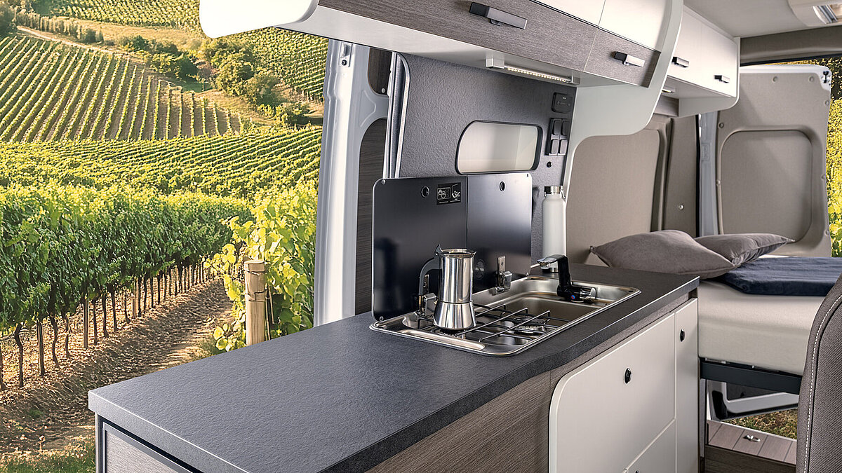 Küche im VANTourer 600 Ds