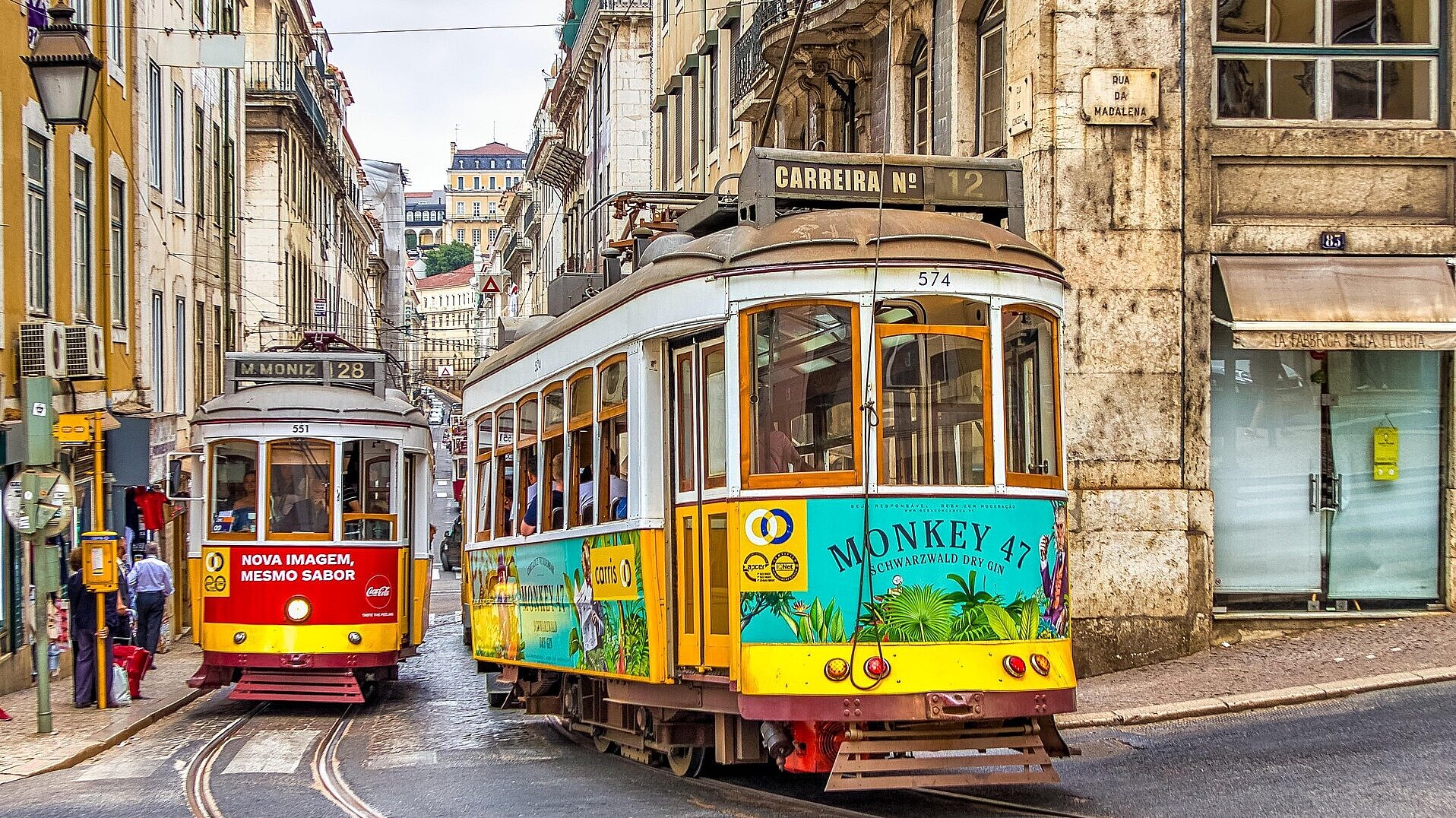 Straßenbahn in Lissabon, Portugal